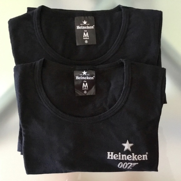 Heineken Tops - 2 Heineken 007 James Bond Near NEW T-Shirts